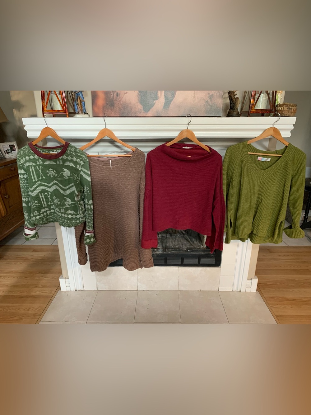 DECORATING FOR FALL!! All of My Free People Line of Sweaters